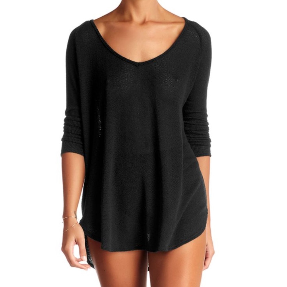 Vitamin A Black Swim Light weight Coverup